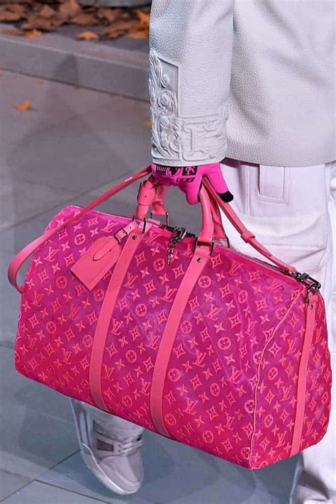 louis vuitton pink duffle bag|rgb lv duffle bag.